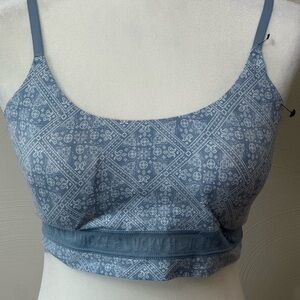 Lucky brand Blue Paisley-Print Bralette Top size medium